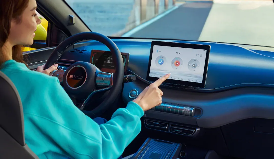 Intelligens BYD-vezetőtér